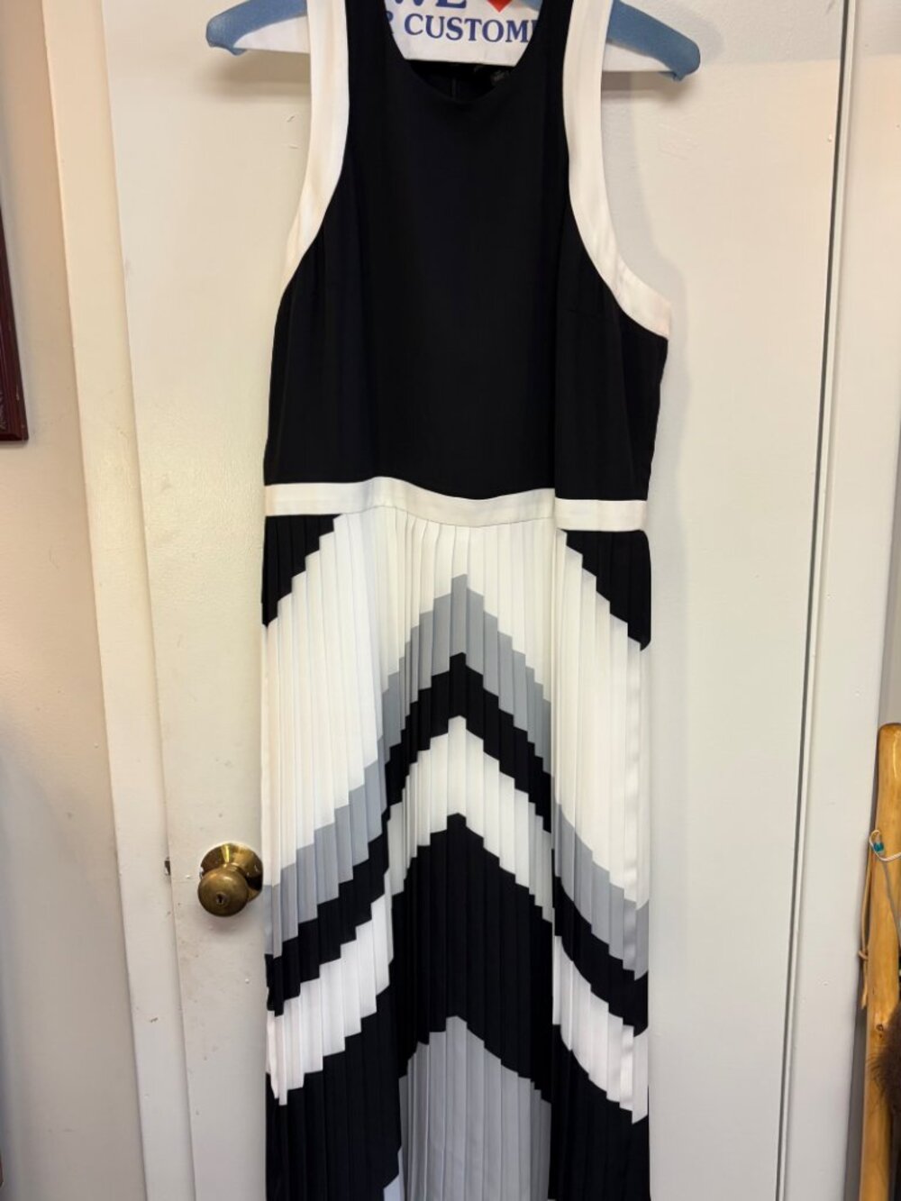 NWT Banana Republic Pleated Colorblock Midi Dress Size 10